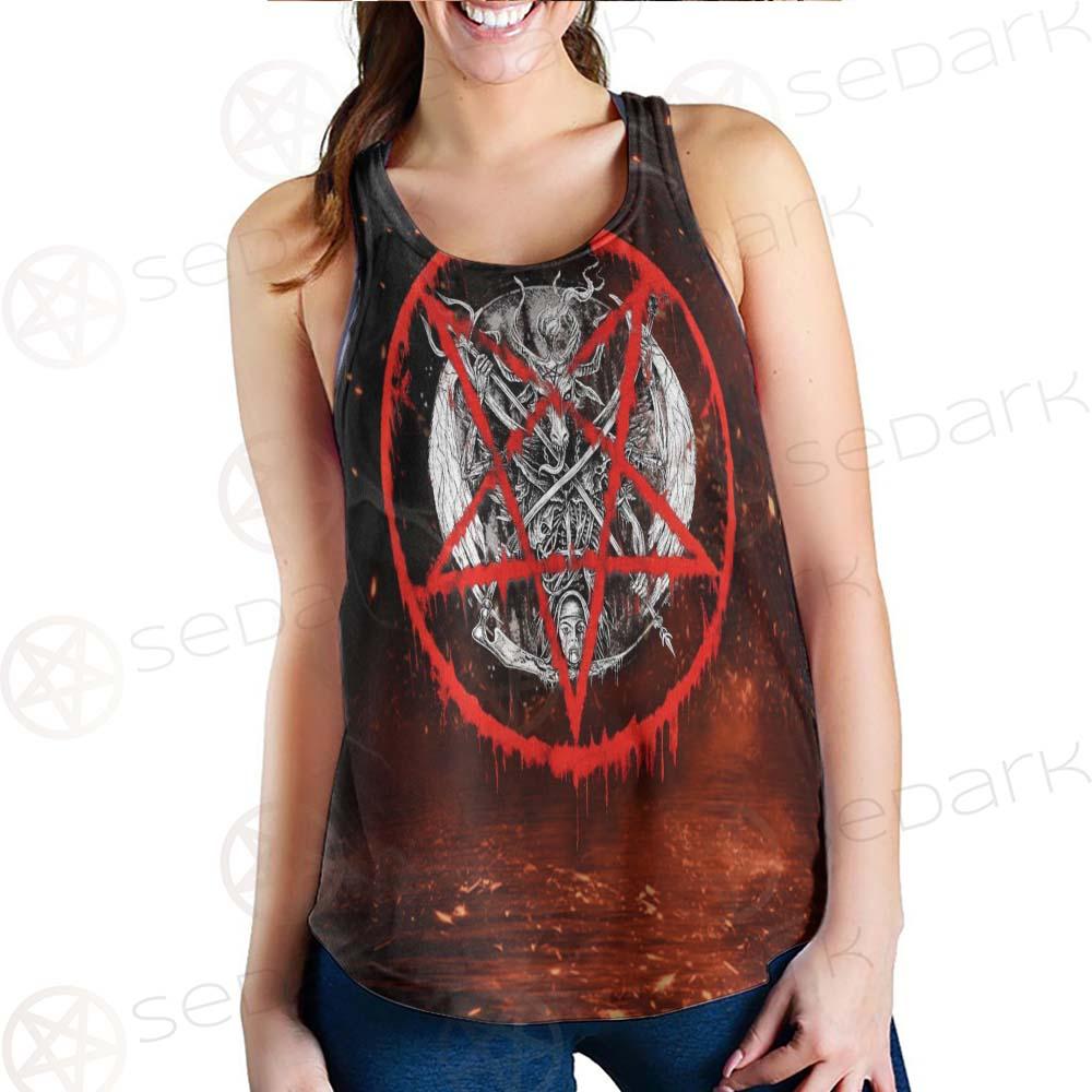 Red Baphomet SED-0453 Women Tank Top