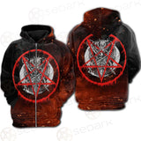 Red Baphomet SED-0453 Hoodie & Zip Hoodie Raglan
