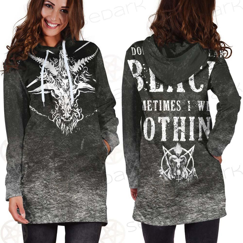 Satan 666 Skulls SED-0455 Hoodie Dress