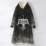 Satan 666 Skulls SED-0455 Oversized Sherpa Blanket Hoodie