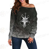 Satan 666 Skulls SED-0455 Off Shoulder Sweaters