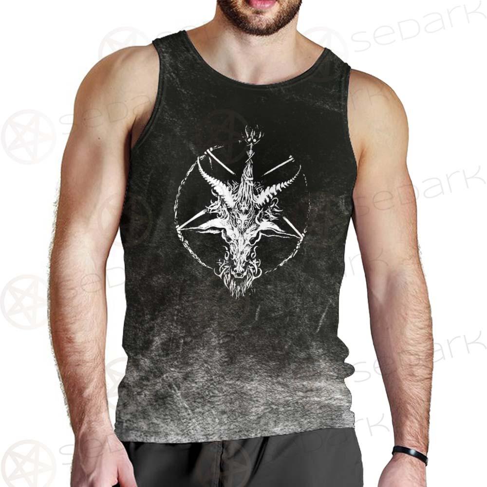 Satan 666 Skulls SED-0455 Men Tank-tops