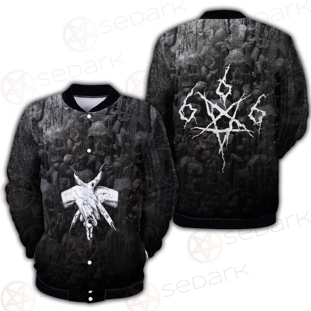 Satan 666 Black SED-0456 Button Jacket