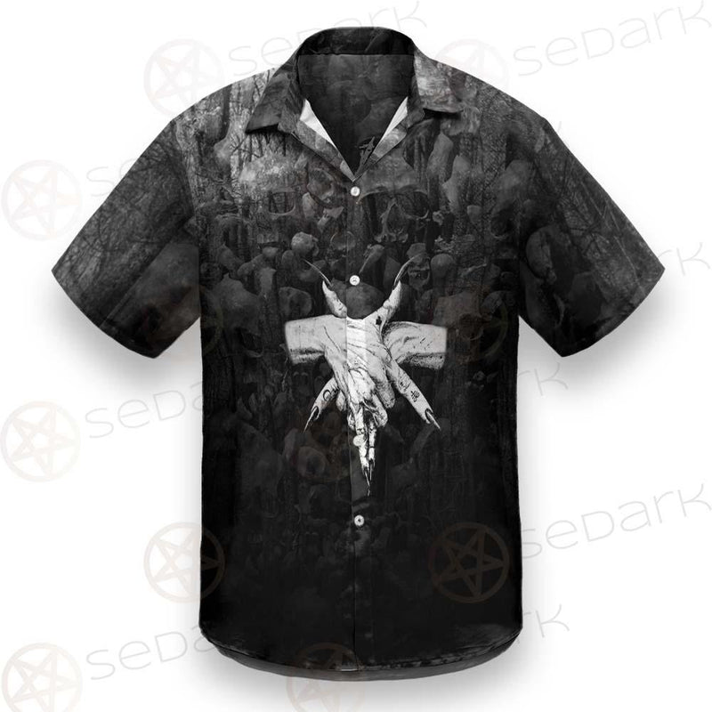 Satan 666 Black SED-0456 Shirt Allover