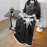 Satan 666 Black SED-0456 Sleeved Blanket