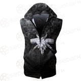 Satan 666 Black SED-0456 Zip Sleeveless Hoodie