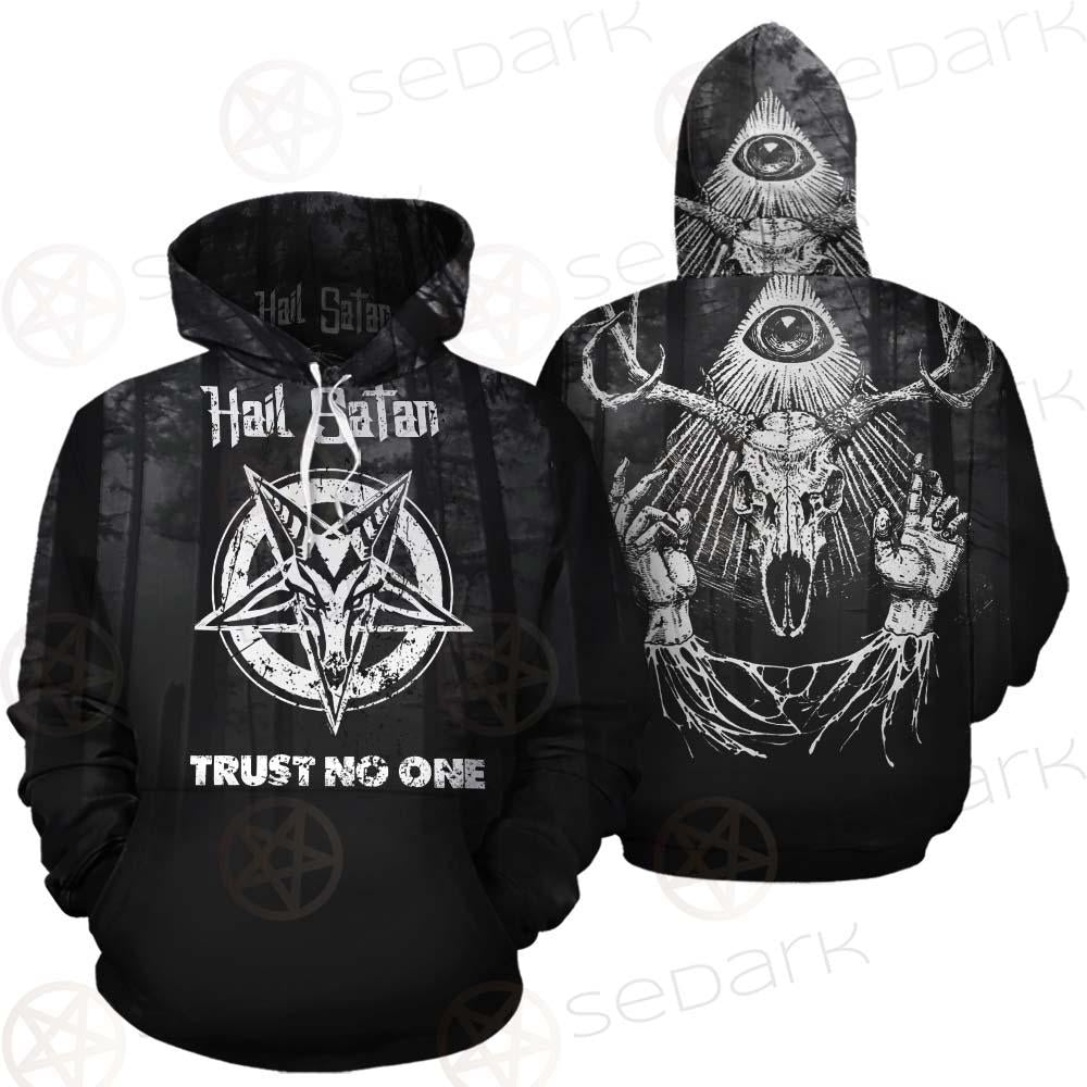 Hail Satan Trust No One SED-0457 Hoodie & Zip Hoodie