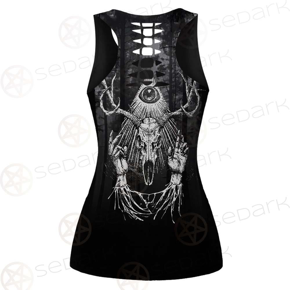 Hail Satan Trust No One SED-0457 Women Tank Top