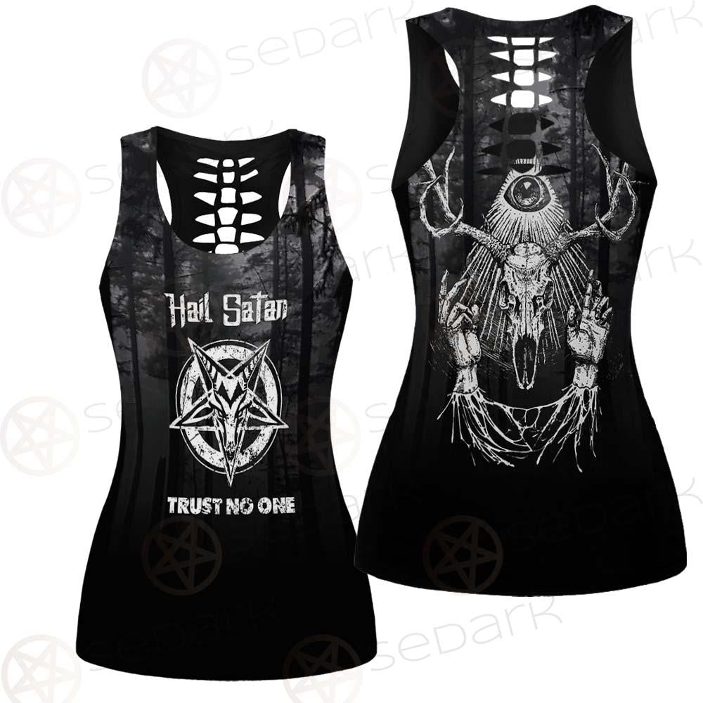 Hail Satan Trust No One SED-0457 Women Tank Top