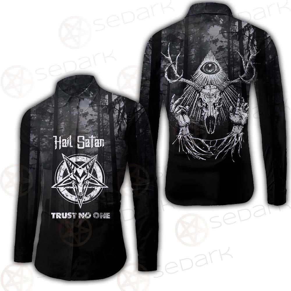 Hail Satan Trust No One SED-0457 Shirt Allover