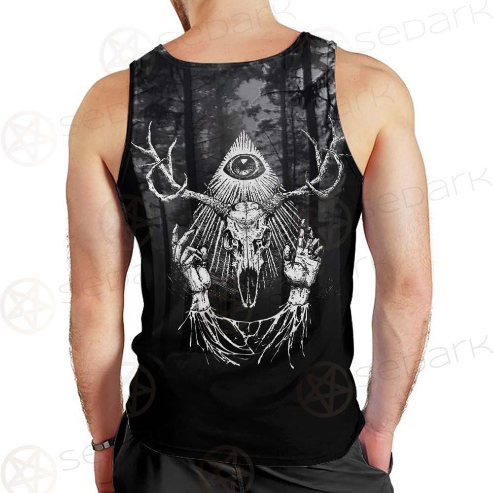 Hail Satan Trust No One SED-0457 Men Tank-tops