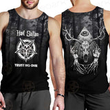 Hail Satan Trust No One SED-0457 Men Tank-tops