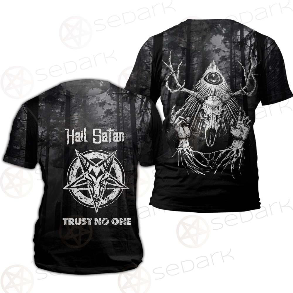 Hail Satan Trust No One SED-0457 Unisex T-shirt