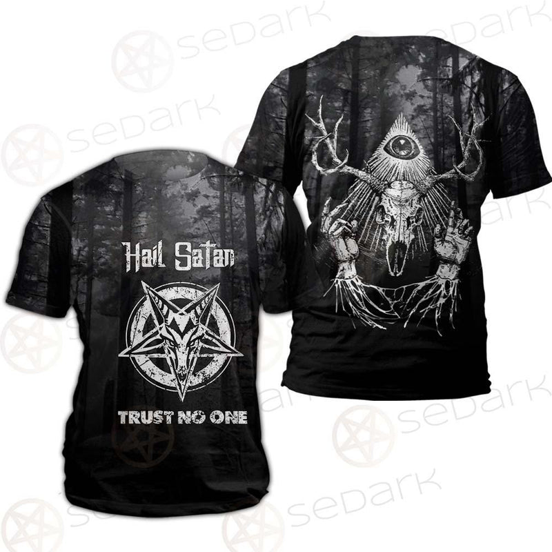 Hail Satan Trust No One SED-0457 Unisex T-shirt
