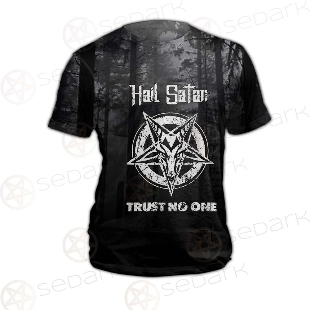 Hail Satan Trust No One SED-0457 Unisex T-shirt