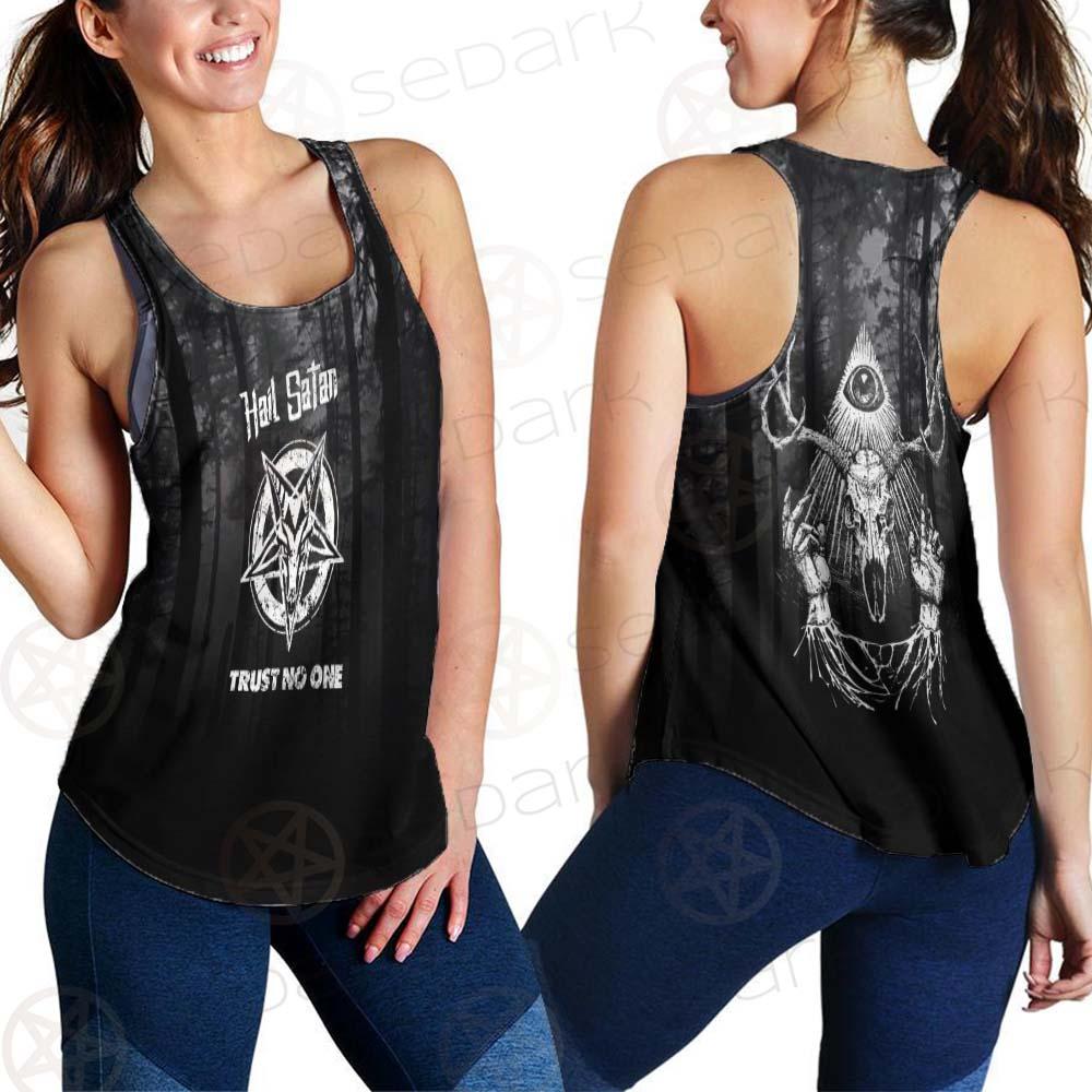 Hail Satan Trust No One SED-0457 Women Tank Top