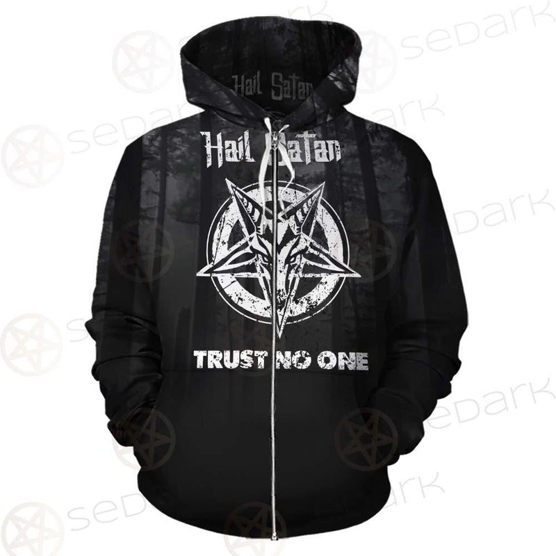 Hail Satan Trust No One SED-0457 Hoodie & Zip Hoodie