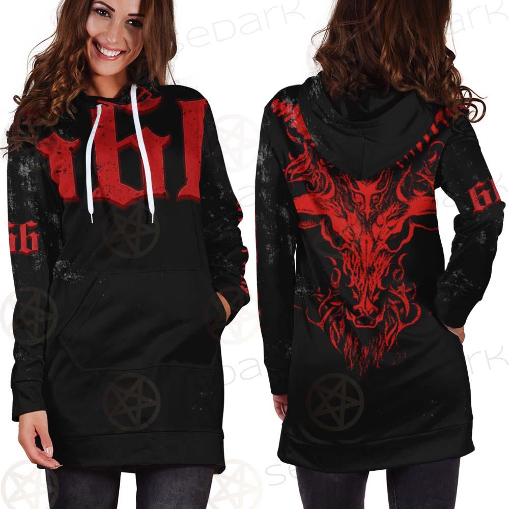 Team Satan 666 SED-0460 Hoodie Dress