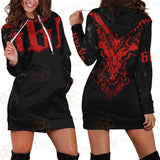 Team Satan 666 SED-0460 Hoodie Dress