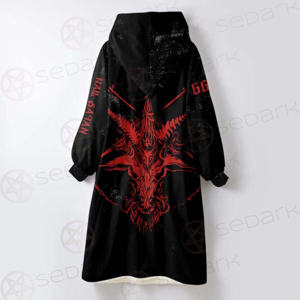 Team Satan 666 SED-0460 Oversized Sherpa Blanket Hoodie