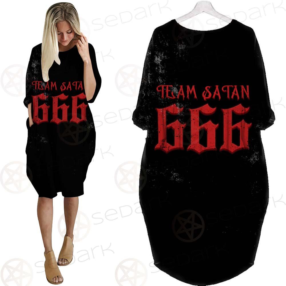Team Satan 666 SED-0460 Batwing Pocket Dress