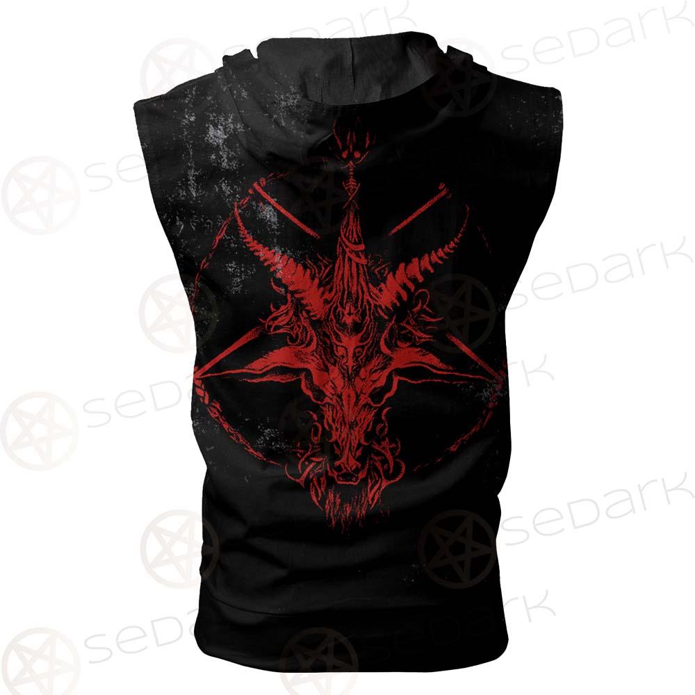Team Satan 666 SED-0460 Zip Sleeveless Hoodie