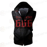 Team Satan 666 SED-0460 Zip Sleeveless Hoodie