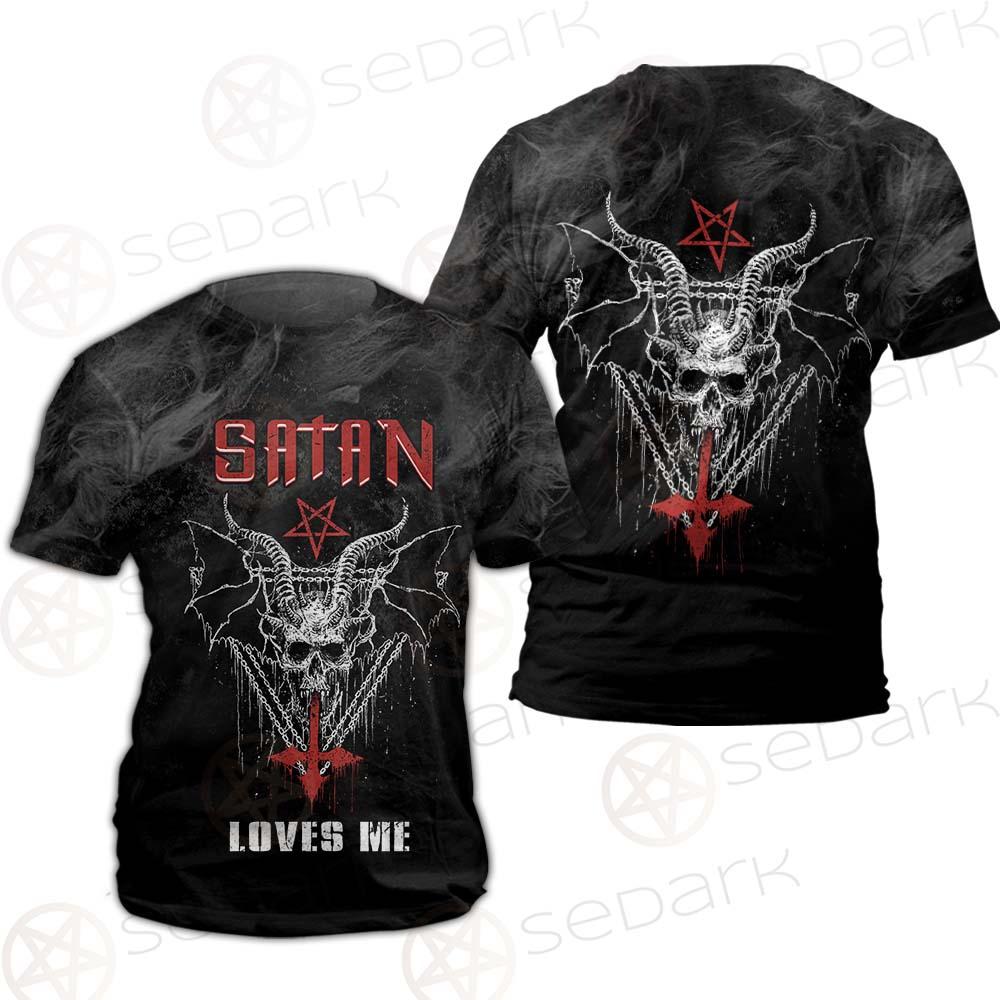 Satan Loves Me SED-0462 Unisex T-shirt