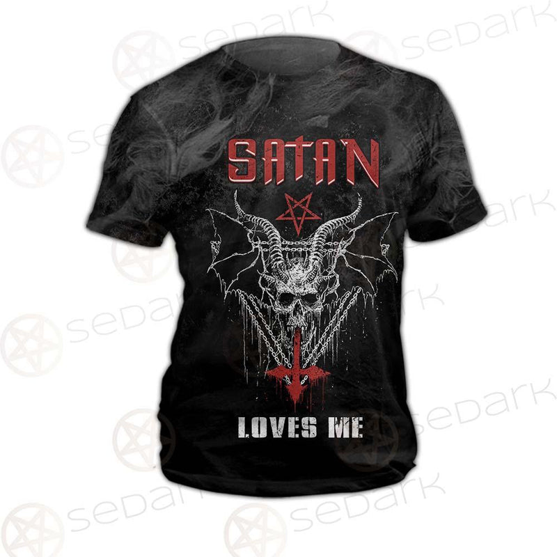 Satan Loves Me SED-0462 Unisex T-shirt
