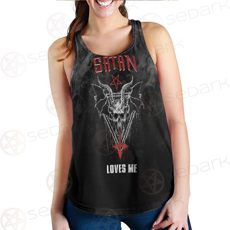 Satan Loves Me SED-0462 Women Tank Top