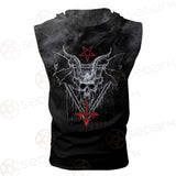Satan Loves Me SED-0462 Zip Sleeveless Hoodie