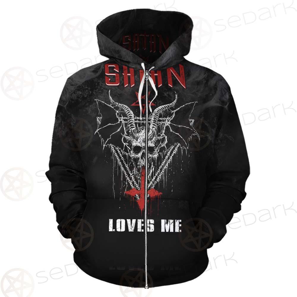 Satan Loves Me SED-0462 Hoodie & Zip Hoodie