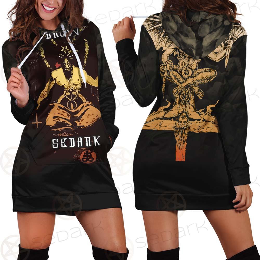 The Baphomet'S Brew SED-0463 Hoodie Dress