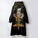 The Baphomet'S Brew SED-0463 Oversized Sherpa Blanket Hoodie