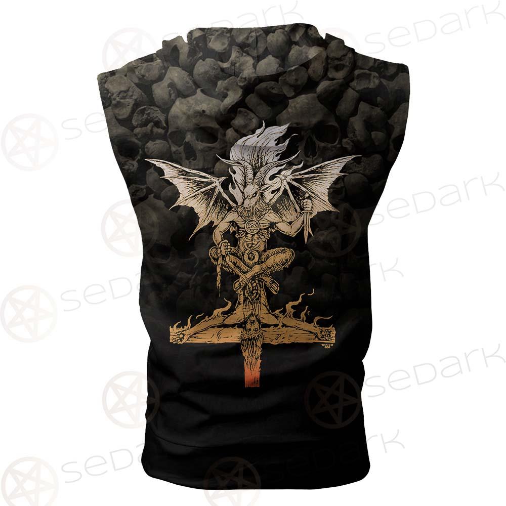 The Baphomet'S Brew SED-0463 Zip Sleeveless Hoodie