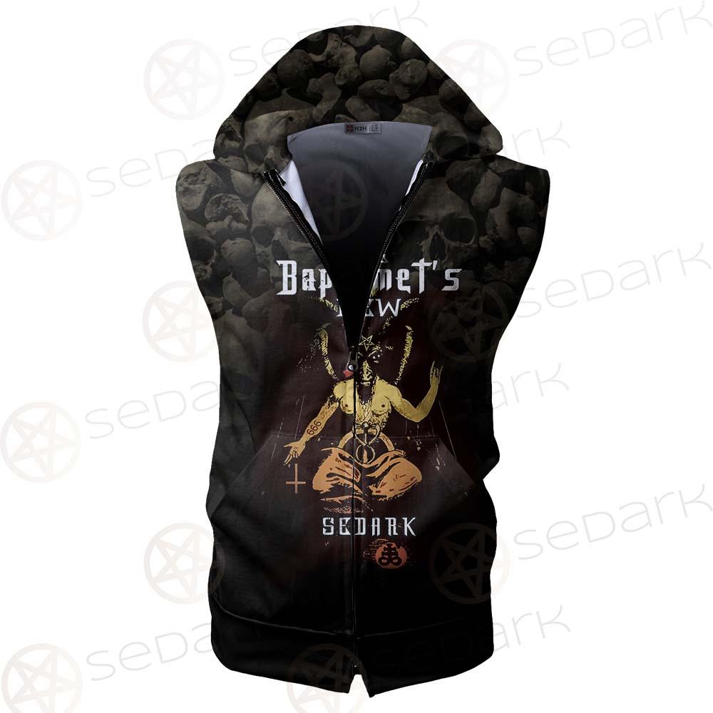 The Baphomet'S Brew SED-0463 Zip Sleeveless Hoodie