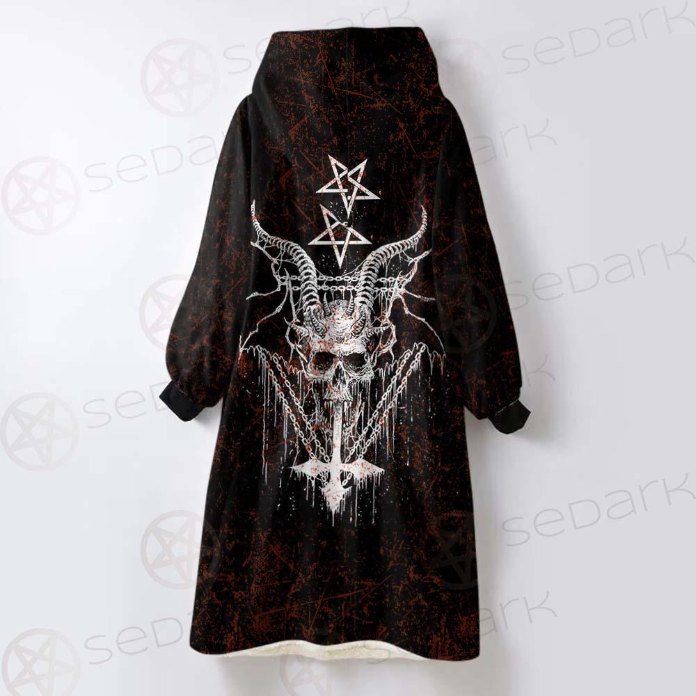 Satan Red SED-0465 Oversized Sherpa Blanket Hoodie
