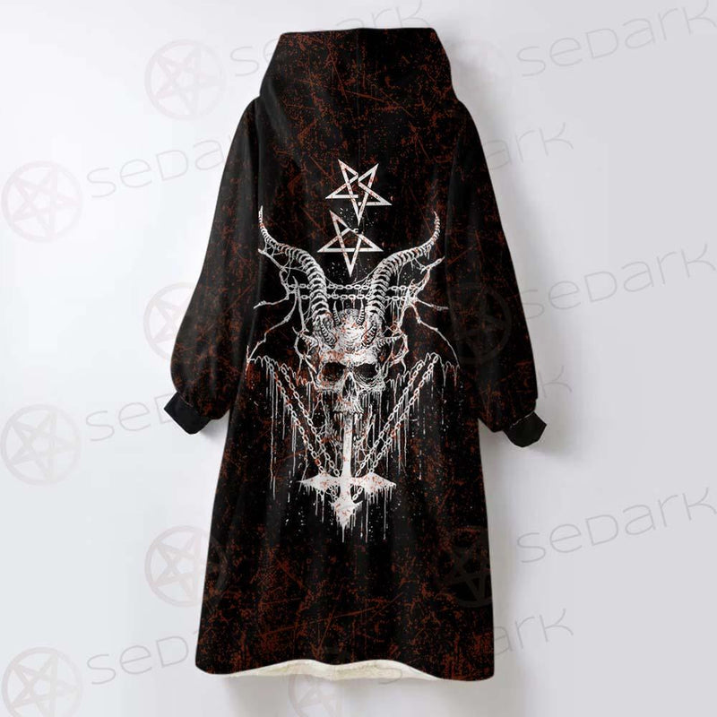 Satan Red SED-0465 Oversized Sherpa Blanket Hoodie