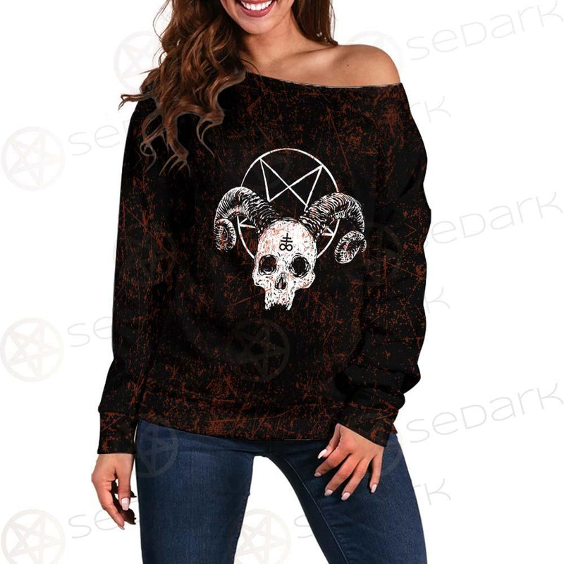 Satan Red SED-0465 Off Shoulder Sweaters