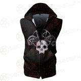 Satan Red SED-0465 Zip Sleeveless Hoodie