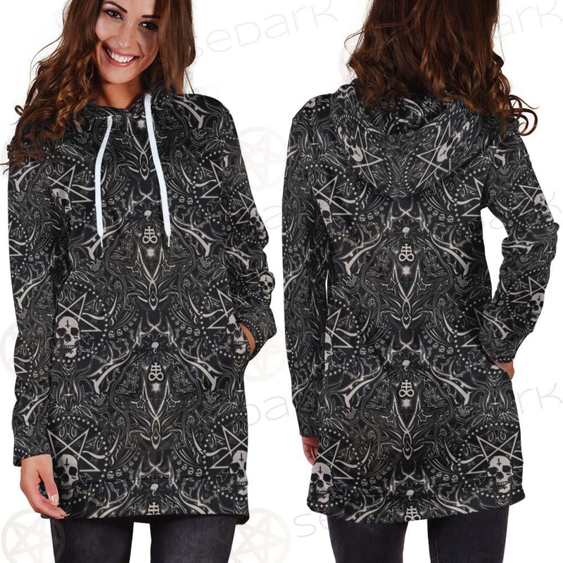 Satan Pattern SED-0467 Hoodie Dress