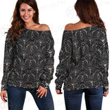 Satan Pattern SED-0467 Off Shoulder Sweaters