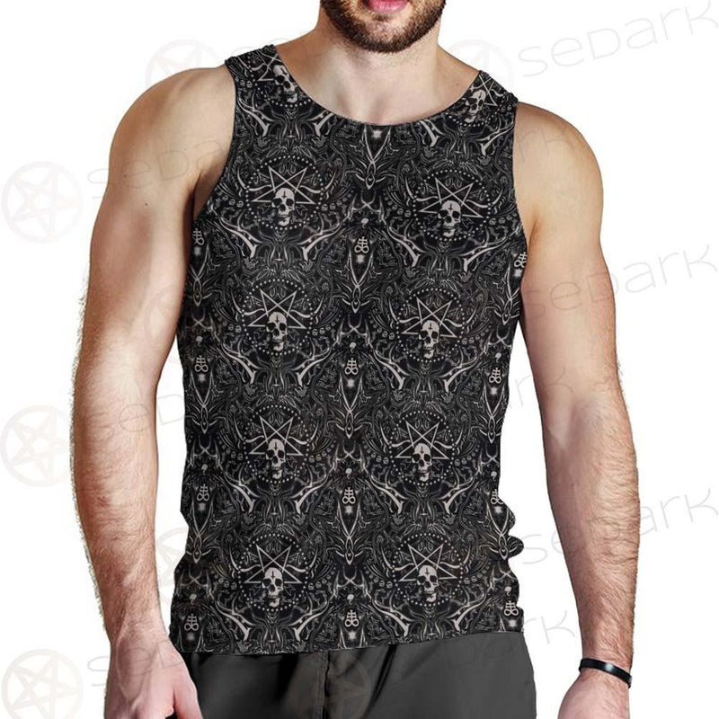 Satan Pattern SED-0467 Men Tank-tops
