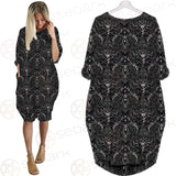 Satan Pattern SED-0467 Batwing Pocket Dress