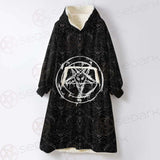 Sigil Of Baphomet SED-0468 Oversized Sherpa Blanket Hoodie