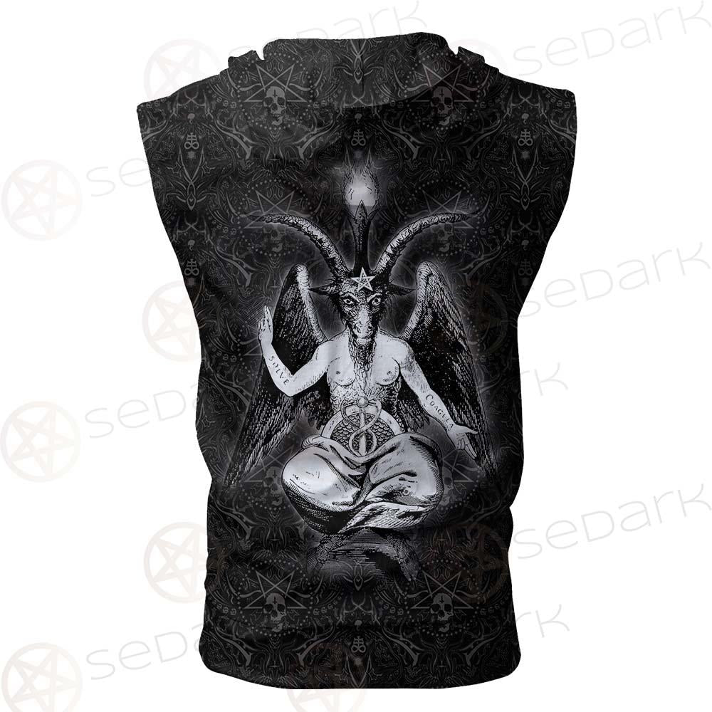 Sigil Of Baphomet SED-0468 Zip Sleeveless Hoodie