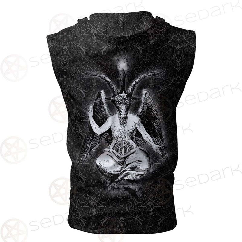 Sigil Of Baphomet SED-0468 Zip Sleeveless Hoodie