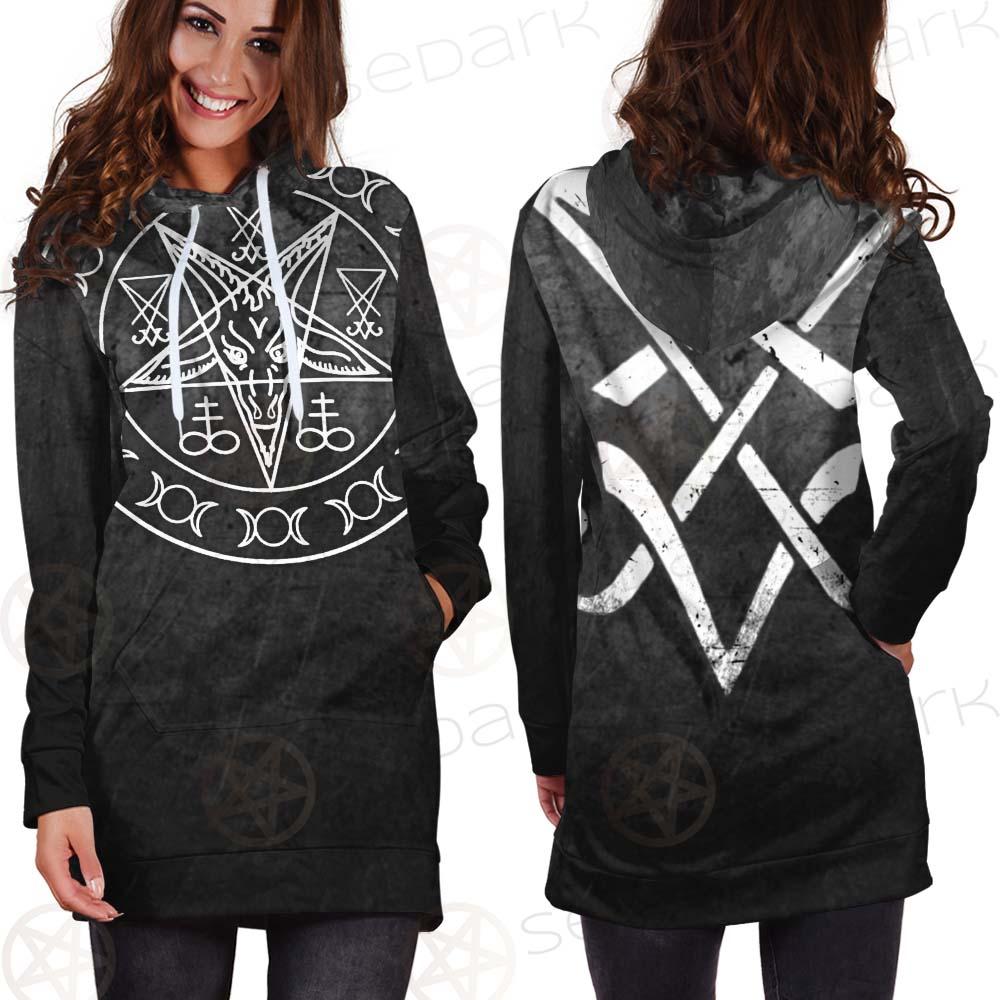 Sigil Of Satan Symbol SED-0470 Hoodie Dress