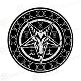 Sigil Of Baphomet Triple Moon SED-0471 Round Carpet