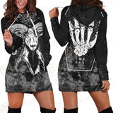 Sigil Of Baphomet 666 SED-0475 Hoodie Dress